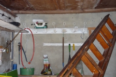 Geräteschuppen innen